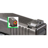 AmeriGlo GL434 Protector Sight Set for Glock  Black  Green Tritium  with Orange Outline Front Sight Black Serrated Rear Sight UPC: 644406903253
