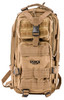 Rukx Gear ATICT1DT Tactical 1 Day Water Resistant Tan 600D Polyester with Molle Webbing NonRust Zippers Hook  Loop Panel 5 Storage Areas 18 x 11 x 11 UPC: 813393017803