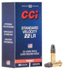 CCI Target Standard Velocity Rimfire Ammunition, 22 LR, Lead Round Nose, 40 Grain - 50 Cartridge Box ( 50 / 1 )