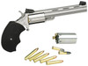 North American Arms MMTC MiniMaster CA Compliant 22 LR22 Mag 5rd 4 Overall Stainless Steel with Black Rubber Grip  Adj Sights UPC: 744253000614