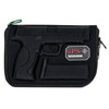 GPS Bags GPS912PC Custom Molded  with Lockable Zippers Internal Mag Holder  Black Finish for SW MP FullSize Compact 9mm Luger 40 SW  45 ACP UPC: 819763011884