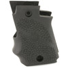 Hogue 98080 Rubber Grip  Black with Finger Grooves for Sig P938 with Ambidextrous Safety UPC: 743108980804