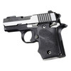 Hogue 98080 Rubber Grip  Black with Finger Grooves for Sig P938 with Ambidextrous Safety UPC: 743108980804