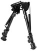 NcStar ABPGF Precision Grade Fullsize Friction Bipod Black 711 SteelAluminum WAdapters UPC: 814108015794