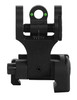 Troy Ind SSIGFBSRTBT00 Tritium Rear Folding BattleSight Round  Black Hardcoat Anodized for AR15 UPC: 812699011034