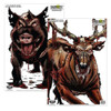Birchwood Casey 35627 Smokehouse  Zombie DeerHog Hanging Smokehouse Blood Trail All Firearms 12 x 18 Impact Enhancement Splatter 8 Targets UPC: 029057356274