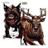 Birchwood Casey 35627 Smokehouse  Zombie DeerHog Hanging Smokehouse Blood Trail All Firearms 12 x 18 Impact Enhancement Splatter 8 Targets UPC: 029057356274