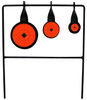 Birchwood Casey 46322 World of Targets Qualifier Rimfire PistolRifle AR500 Steel BlackOrange Bullseye Illustration Impact Enhancement Motion UPC: 029057463224