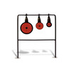 Birchwood Casey 46322 World of Targets Qualifier Rimfire PistolRifle AR500 Steel BlackOrange Bullseye Illustration Impact Enhancement Motion UPC: 029057463224