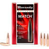 Hornady 2249 Match  22 Cal .224 52 gr Hollow Point Boat Tail Match 100 Per Box 40 Case UPC: 090255222494