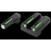 TruGlo TG13SG1A TFX  Black  Green Tritium  Fiber Optic White Outline Front Sight Green Tritium  Fiber Optic Rear Sight UPC: 788130019764