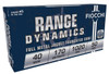 Fiocchi Range Dynamics Subsonic Centerfire Ammunition, 40 Smith & Wesson, Full Metal Jacket Truncated Cone, 170 Grain - 50 Cartridge Box ( 50 / 1 )