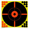 Birchwood Casey 34850 ShootNC Reactive Target SelfAdhesive Paper Air RifleCenterfire RifleRimfire Rifle BlackYellow 8 Bullseye BMW Includes Pasters 50 Per Pkg UPC: 029057348507