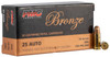 PMC BRNZ 25ACP 50GR FMJ 50/1000 UPC: 741569070027