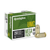 Remington UMC Subsonic Centerfire Ammunition, 45 ACP, Full Metal Jacket, 230 Grain - 250 Cartridge Box ( 250 / 1 )