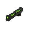 HiViz GL2014 LiteWave Front Sight Green Fiber Optic Front Black Frame Front Sight Post Mount UPC: 613485588897
