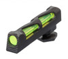 HiViz GL2014 LiteWave Front Sight Green Fiber Optic Front Black Frame Front Sight Post Mount UPC: 613485588897