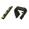 HiViz TT1001 TriViz TurkeyDeer Sight Set  Black  Green Fiber Optic UPC: 613485585087