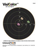 Champion Targets 45824 VisiColor  Bullseye Paper Hanging PistolRifle 8.50 x 11 MultiColor Includes Pasters 10 Pack UPC: 076683458247