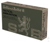 Sellier & Bellot Tactical Hyper Velocity Centerfire Ammunition, 300 Blackout, Full Metal Jacket, 124 Grain - 20 Cartridge Box ( 20 / 1 )