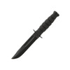 KaBar 1256 FightingUtility  5.25 Fixed Clip Point Plain Black 1095 CroVan Blade Black Kraton G Handle Includes Sheath UPC: 617717212567