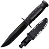 Cold Steel CS39LSFC Leatherneck SemperFi 6.75 Fixed Clip Point Plain Black Matte Powder Coat D2 Steel Blade5 Black Deep Checkered wDouble Quillon Guard GrivEx Handle Includes Belt LoopSheath UPC: 705442016717