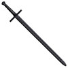 Cold Steel CS92BKHNH Hand  A Half Training Sword 34 Fixed Plain Black Polypropylene UPC: 705442007777