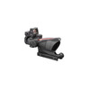 Trijicon 100550 ACOG Combo Matte Black 4x32mm Illuminated Red Crosshair .223 BDC Reticle UPC: 719307311787