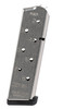 CMC Products 12131 Power Mag Plus  Stainless Steel with Black Base Pad Detachable 8rd 45 ACP for 1911 Government UPC: 705263121317