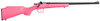 Crickett KSA2220 Youth  22 LR 1rd 16.12 Blued Barrel  Receiver Fixed FrontAdjustable Rear Peep Sights Pink Synthetic Stock w11.5 LOP Rebounding Firing Pin Safety UPC: 611613022206