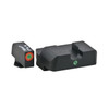 AmeriGlo GL205 iDot Sight set for Glock  Black  Green Tritium with Orange Outline Front Sight Green Tritium iDot Rear Sight UPC: 644406909316