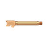 CMC Triggers 75513 Match Precision  Compatible wGlock 17 Gen34 9mm Luger 4.48 Bronze DLC Stainless Steel FlutedMatch GradeThreaded Barrel UPC: 859464006376