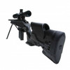 Archangel AA700B Precision Stock  Black Synthetic Fixed with Aluminum Bed Block  Adjustable Cheek Riser for Remington 700 Short Action UPC: 708279011436