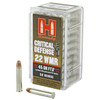 Hornady Critical Defense FTX Rimfire Ammunition, 22 WMR, PTJHP, 45 Grain - 50 Cartridge Box ( 50 / 1 )