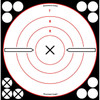 Shoot-N-C 8 Inch White / Black X Bull's-Eye, 6 Targets UPC: 029057348026