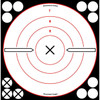 Shoot-N-C 8 Inch White / Black X Bull's-Eye, 6 Targets UPC: 029057348026