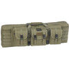 Bulldog BDT6043G Tactical Double Rifle Case 43 Green Nylon with 3 Accessory Pockets  Deluxe Padded Backstraps Lockable Zippers Holds 2 Rifles Padded Internal Divider UPC: 672352010626