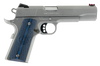 Colt Mfg O1070CCS Competition Government 45 ACP 8+1 5" Stainless National Match Barrel, Serrated Slide & Frame w/Beavertail, Checkered Blue G10 Grip, Ambidextrous                                      