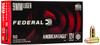 Federal American Eagle Standard Velocity Centerfire Ammunition, 9mm Luger, Full Metal Jacket, 124 Grain - 50 Cartridge Box ( 50 / 1 )