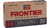 Hornady Frontier Hyper Velocity Centerfire Ammunition, 5.56 x 45mm NATO, Hollow Point Match, 55 Grain - 20 Cartridge Box ( 20 / 1 )