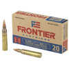 Hornady Frontier Hyper Velocity Centerfire Ammunition, 5.56 x 45mm NATO, Hollow Point Match, 55 Grain - 20 Cartridge Box ( 20 / 1 )