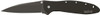 Kershaw 1660CKT Leek  3 Folding Modified Drop Point Plain Black DLC 14C28N Steel Blade Black DLC 410 Stainless Steel Handle Includes Pocket Clip UPC: 087171166049
