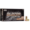 CCI Blazer Subsonic Centerfire Ammunition, 40 Smith & Wesson, Full Metal Jacket, 180 Grain - 50 Cartridge Box ( 50 / 1 )