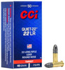 CCI Varmint Subsonic Rimfire Ammunition, 22 LR, Lead Round Nose, 40 Grain - 50 Cartridge Box ( 50 / 1 )