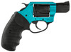 Charter Arms 53864 Undercover Lite Santa Fe Sky Small 38 Special 5 Shot 2 Black Stainless Steel Barrel  Cylinder Turquoise Aluminum Frame wBlack Finger Grooved Rubber Grip Exposed Hammer UPC: 678958538649