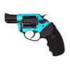 Charter Arms 53864 Undercover Lite Santa Fe Sky Small 38 Special 5 Shot 2 Black Stainless Steel Barrel  Cylinder Turquoise Aluminum Frame wBlack Finger Grooved Rubber Grip Exposed Hammer UPC: 678958538649