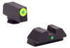AmeriGlo GL305 iDot Sight set for Glock  Black  Green Tritium with Orange Outline Front Sight Green Tritium iDot Rear Sight UPC: 644406909279