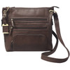 Bulldog BDP039 Cross Body Purse wHolster Brown Leather Most Sm Pistols  Revolvers Ambidextrous Hand UPC: 672352010909