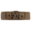 Bulldog BDT6043T Tactical Double Rifle Case 43 Tan with 3 Accessory Pockets  Deluxe Padded Backstraps Lockable Zippers Holds 2 Rifles Padded Internal Divider UPC: 672352010619