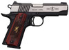 Browning 051913492 1911 Black Label Medallion Pro Compact 380 ACP 81 3.63 Target Crown Steel Barrel Blackened wSilver Polished Flats Serrated SS Slide Matte Black Polymer Frame wBeavertail UPC: 023614443759